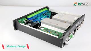 CATV 2U high power optical fiber amplifier wdm edfa [upl. by Reid138]