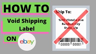 HOW TO VOID A SHIPPING LABEL ON EBAY  Cancel Shipping Label  How To Get a Shipping Label Refund [upl. by Gurevich]