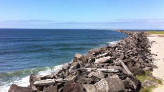 South Jetty at the mouth of Columbia river  Ft Stevens Oregon [upl. by Esiole]