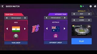 cricket match India vs Australia 20overs kartikgamerz20 [upl. by Skylar]