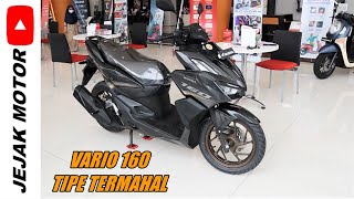 REVIEW  HARGA VARIO 160 HITAM TIPE TERTINGGI [upl. by Sahc834]