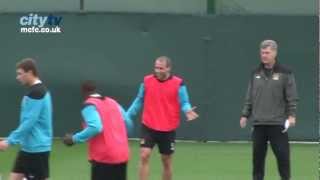 FUNNY Pablo Zabaleta terrible throwin tekkers  Inside Training HD [upl. by Laban]