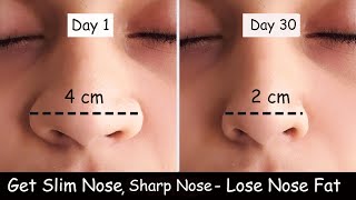 Lose Nose Fat  Get Slim Nose  Nose Reshaping Exercise  Nose Slimming Sharp Nose Nose Exercise [upl. by Bora407]