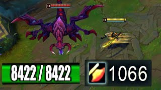 AD MASTER YI Deletes 8000 HP CHOGATH  MAX AD vs MAX HEALTH  HP Doesnt Work [upl. by Happ]