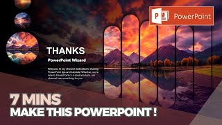 PowerPoint Tutorial  Presentation Design  Pictures  To be Expert of PowerPoint in 7 Mins [upl. by Neraa]