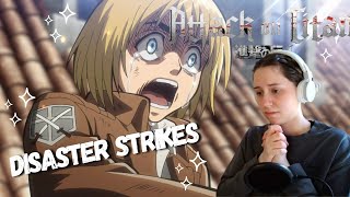 I want to slap Armin  Attack on Titan Season 1 Episode 5 Reaction [upl. by Rehnberg]