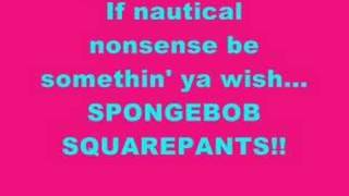 Spongebob Squarepants with lyrics [upl. by Lled]