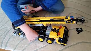 How to Motorise Lego technic mobile crane 42108 [upl. by Sleinad]