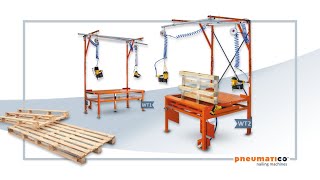 Comment réparer les palettes Europe EPAL CHEP plus rapidement   Pneumatico WT1   FR [upl. by Hudson]