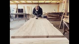 Rusticatura legno tavolo da pranzo allungabile in legno massello di castagno [upl. by Ebonee]