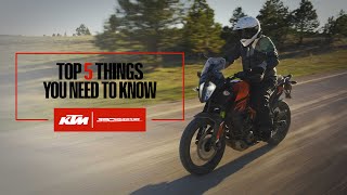 KTM 390 Adventure  5 Things You Need to Know [upl. by Enale]