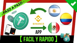 ✔️💲 Como CONVERTIR USDT a PESOS ARGENTINOS COLOMBIANOS MEXICANOS ❓【 Monedas Locales BINANCE APP 】📱 [upl. by Zoila]