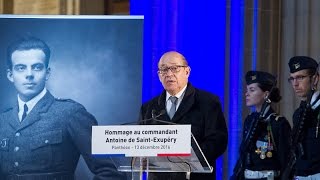 Hommage national à Antoine de SaintExupéry au Panthéon [upl. by Briney]