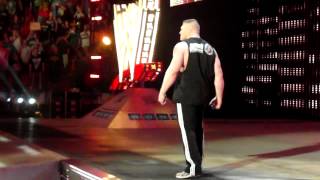 Brock Lesnar WWE Return LIVE reaction from my seat at Raw [upl. by Anihsak]