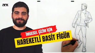 İMGESEL ÇİZİM İÇİN HAREKETLİ BASİT FİGÜR DENEMELERİ [upl. by Gittle36]