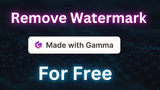 How to Remove Gamma Watermark from PPT [upl. by Chemar]