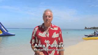 West Bay beach Roatan with Buyers Agent Alex Poirier [upl. by Ocicnarf318]