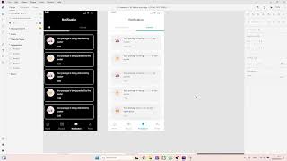 UIUX design with adobe xd application mobile for store ecommerce  part 19 notification [upl. by Neville819]