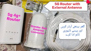 5g Zlt x21 Sim Router With External Omni Antenna  Dispatch To Rawat 🛂  All Network Sim Supporting [upl. by Wassyngton243]