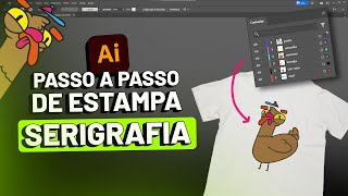 O modo PRO de criar uma estampa para serigrafia no Illustrator [upl. by Hooker414]