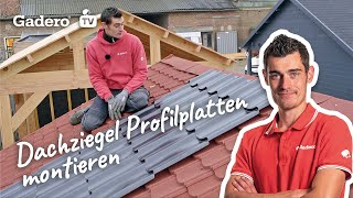 Wie montiert man Dachziegel Profilplatten [upl. by Ecirtnom]