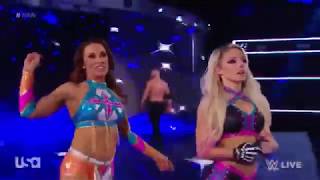 Alexa Bliss amp Mickie James vs Nia Jax amp Tamina WWE Raw January 28th 2019 [upl. by Gareri]