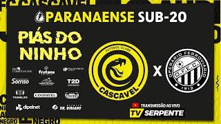 CASCAVEL X OPERÁRIO  SEMIFINAL  PARANAENSE SUB20 [upl. by Paulina]