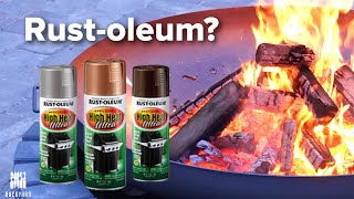 Can I Use Rust Oleum on a Fire Pit  Backyardscape [upl. by Nayar36]