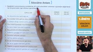 1 6 Sınıf Türkçe  1 Ünite  Sözcükte Anlam  Haluk SEYİT [upl. by Cioban928]