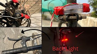 Cycle Mai Back Light Laga Di  Cycle मैं लगा दी बैक Light  Cycle Modification [upl. by Adriene675]