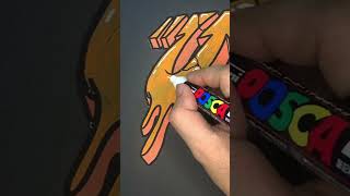 Easy graffiti “U” fyp graffiti posca lettering art artist minivlog trending reelscreator [upl. by Ivgnout682]