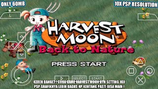 Keren  Coba Game Harvest Moon Back To Nature Setting Grafik Sampai 10X PSP [upl. by Alison]