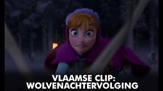 Frozen  Vlaamse Clip Wolvenachtervolging  Disney BE [upl. by Ruomyes]