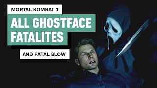 Mortal Kombat 1  Every Ghostface Fatality Animality and Fatal Blow 4K [upl. by Estelle]