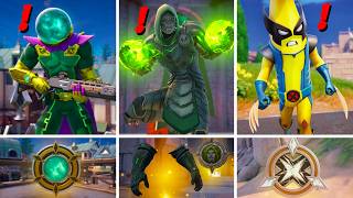 Fortnite Season 4  All Bosses Mythic Powers Medallions [upl. by Seyler]