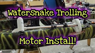 Watersnake T18 Trolling Motor Installation with Kayak Bracket The Ascend 12t Kayak Build Ep 2 [upl. by Arber525]