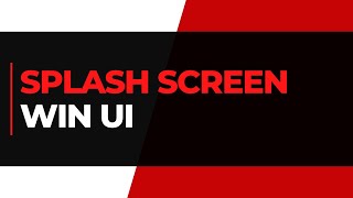 How to design a Splash Screen for your C WinUI application [upl. by Asilam337]