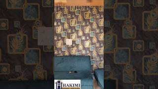 Wallpaper fixing interiordesignviralshorts interiordesignartificialgrass diwali [upl. by Malka789]