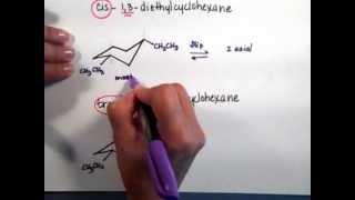 Problem 6 cis or trans 13diEtcyclohexmp4 [upl. by Fitzsimmons162]