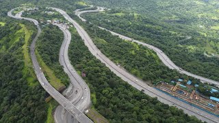 Mumbai Pune Expressway  Lonavala  Drone shots [upl. by Blanding]