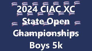 2024 CIAC XC State Open Boys Championship Race [upl. by Flessel502]