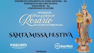 Santa Missa Festiva em Honra a Nossa Senhora do Rosário  Jatobá 2024 [upl. by Bettye]