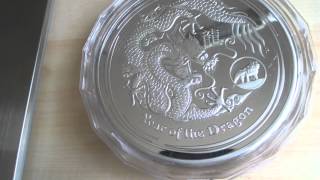 Münzfälschung 1kg Silbermünze Drachen und Degussa Goldbarren [upl. by Dimond]