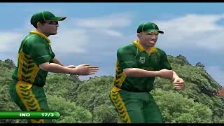 India vs South Africa ODI Gameplay EA Sports Cricket 07 [upl. by Akenot]