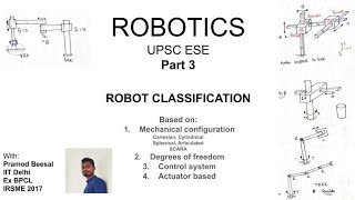 Robotics  Part 3  Classification  configuration  DoF  Actuator  Control System based [upl. by Nisaj]