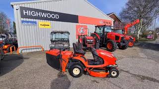 Used Kubota GR1600II Rideon Mower 600hrs  Walkaround Video [upl. by Ameekahs]