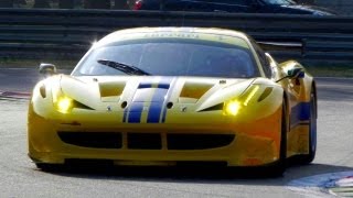 Ferrari 458 Italia GT2 PURE ENGINE SOUND [upl. by Nwahsram743]