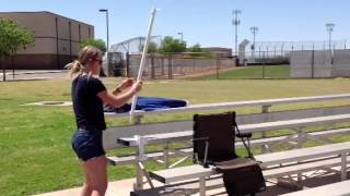 Bleacher umbrella holder BeachUmbrellascom [upl. by Clough]