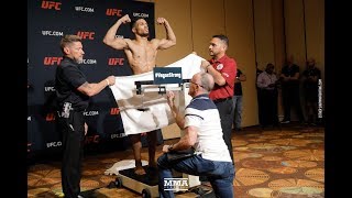 UFC 216 WeighIns Kevin Lee Makes Championship Weight on Second Try  MMA Fighting [upl. by Willms]