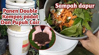 Cara Membuat Kompos Dari Sampah Rumah Tangga Pakai Ember [upl. by Coopersmith875]